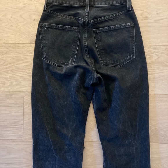 Agolde 90s mid rise boyfriend jeans in audio. - Picture 5 of 9